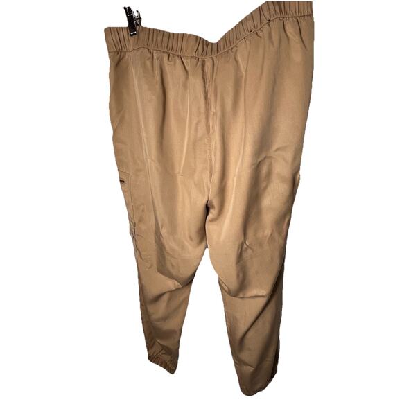 Banana Republic Women’s Jogger Cargo Pants L Tan Tencel Lyocell Pull-On - Picture 3 of 10